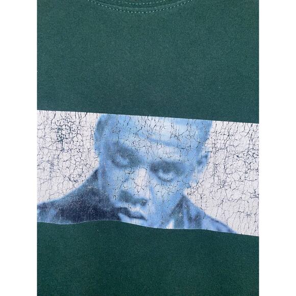 Vintage Jay Z Shirt Box Logo Rap Rapper Green Tee Jay-Z VTG 1990s 90s 2XL - Picture 4 of 9